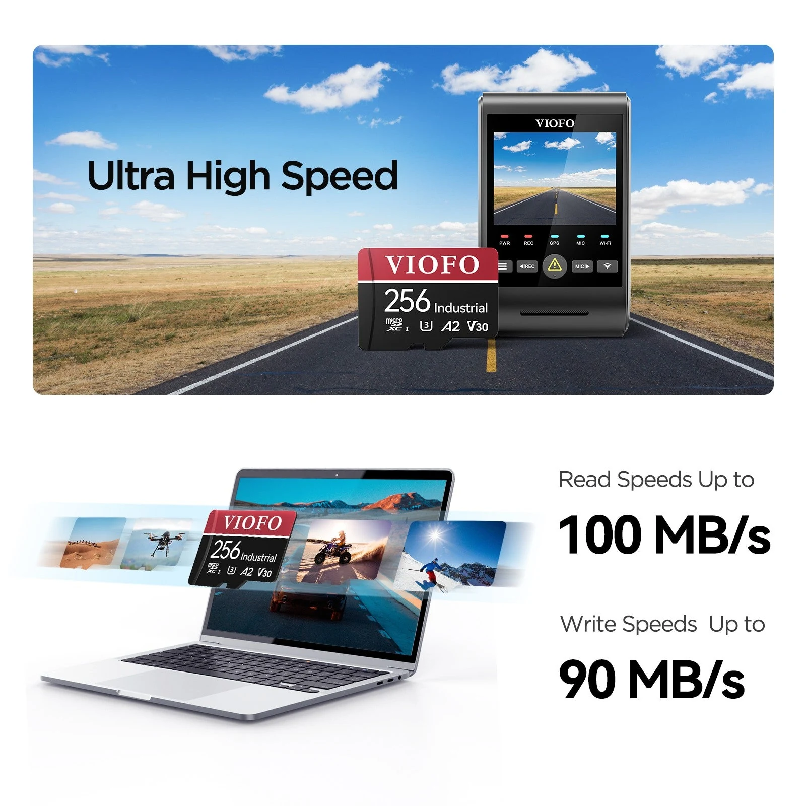 VIOFO 256GB High-Endurance microSD Card