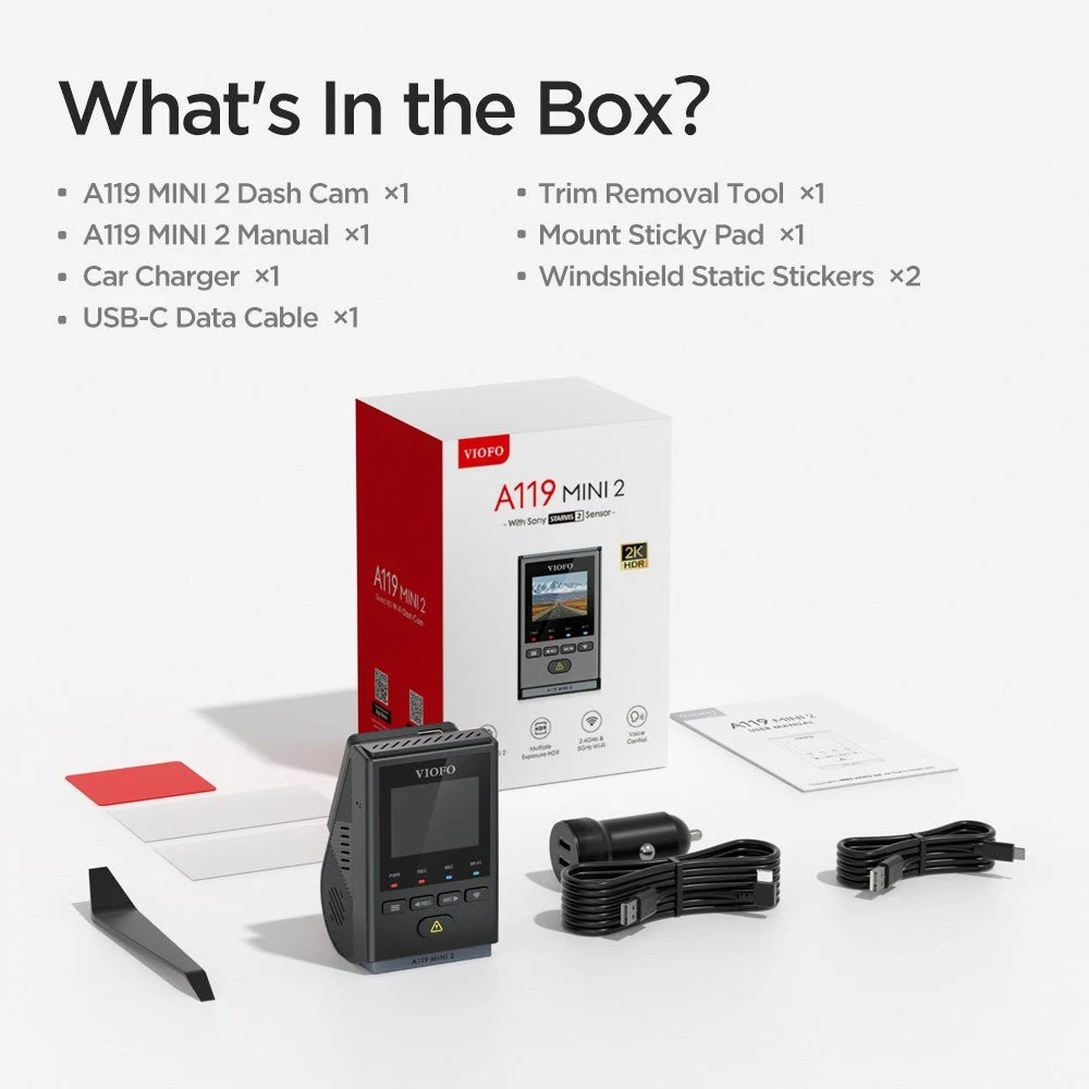 VIOFO A119 Mini 2-G 2K Dash Cam - Image 2