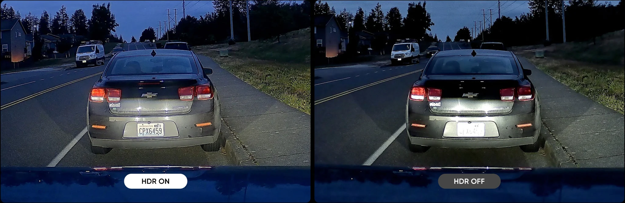 Official VIOFO A229 Pro nighttime HDR sample-footage still