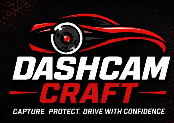DashcamCraft official logo with Capture, Protect, Drive with Confidence tagline